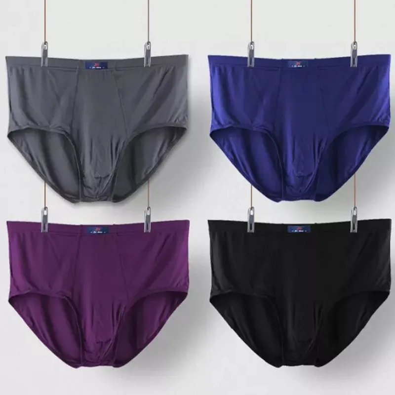 4 Pieces Big Size Men Underwear Solid Panties Briefs Underpants Shorts Homme Undies Undershorts XL 2XL 3XL 4XL 5XL 6XL 7XL 8XL