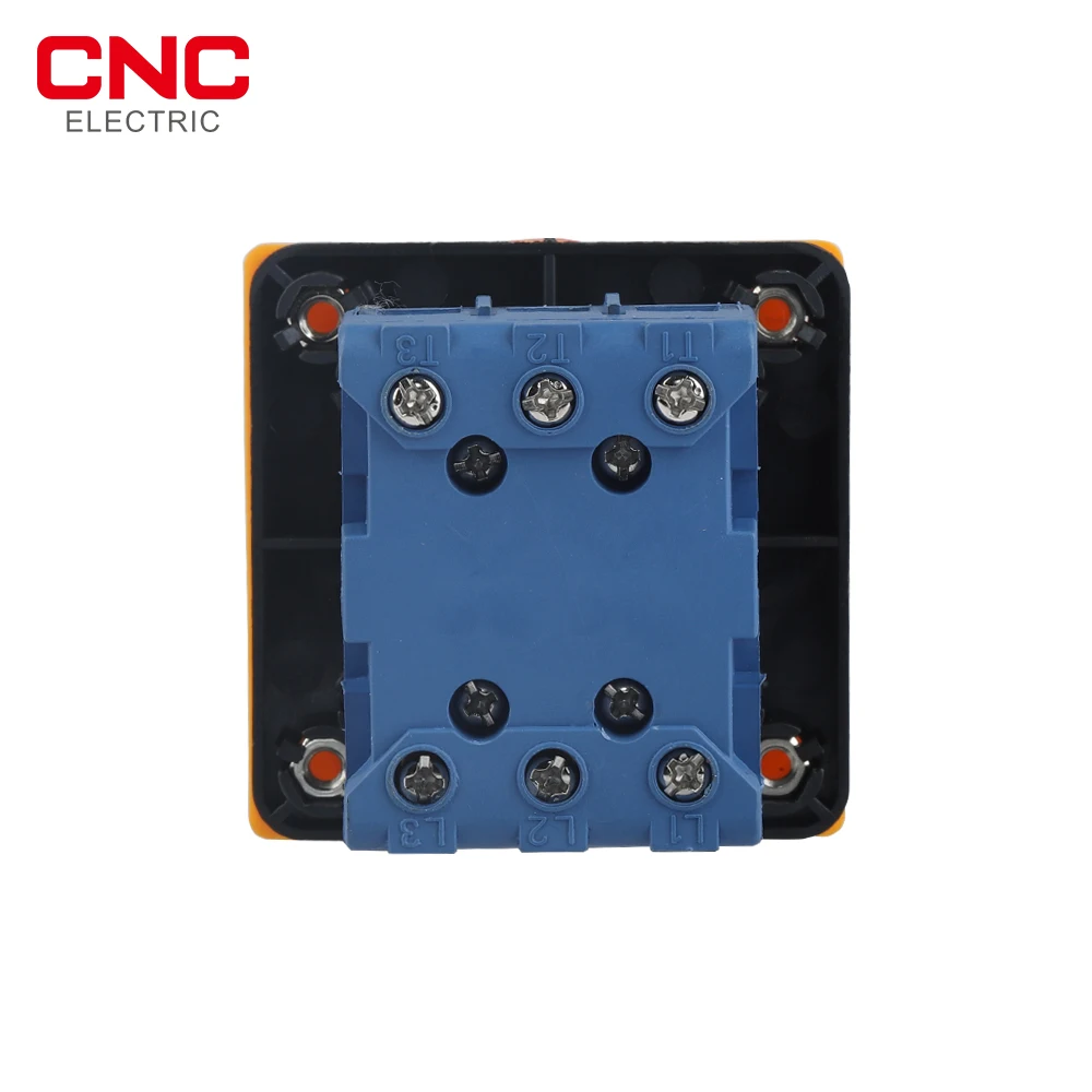 CNC D11-25 Rotary Switch Selector Changeover Cam Switch 25A 1 Phase 2 Position 4 Terminals Padlock