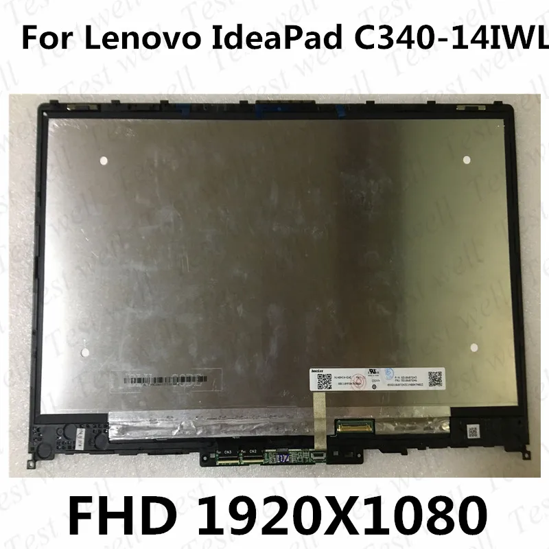 

Оригинальный 14 дюймов для Lenovo IdeaPad C340-14IWL C340-14 81N40087FR 81N400D7FR 81N4 FHD ЖК-дисплей с сенсорным экраном и дигитайзером в сборе