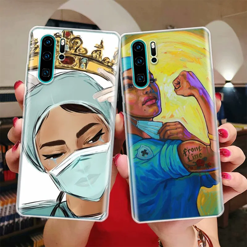 Funny Medicine Nurse Doctor Silicon Call Phone Case For Huawei Y5 Y6 Y7 Y9 Honor 10 Lite 9 8A Pro 8S 8X P Smart Z 2019 9X 10i 20