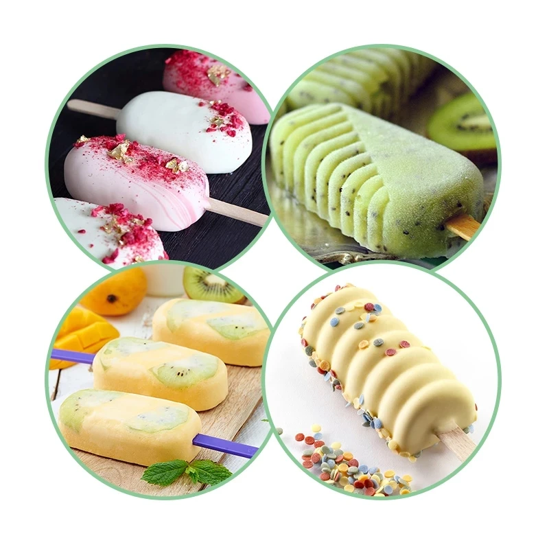 Ice Cream Molds Silicone Popsicle Mold Freeze Ice Cream Maker DIY Dessert Mould Form For Popsicle Mould Cakesicle Mold Tools