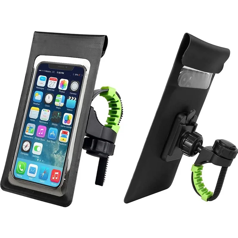 360° Rotation Waterproof Bicycle Phone Bag Case Touch Screen Bike Handlebar Phone Holder Motorcycle Rearview Mirror Phone Stands