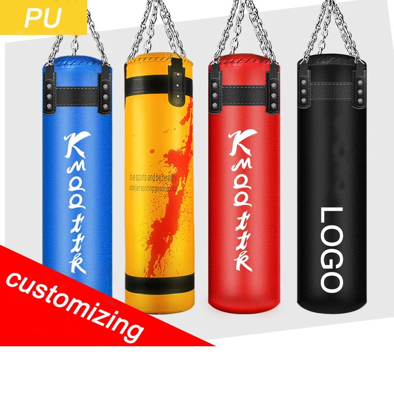 50-Pound Punching Bag Set Boxing Training MMA Heavy Bags with Chain Ceiling Hooker Outdoor Indoor Sports Equipment