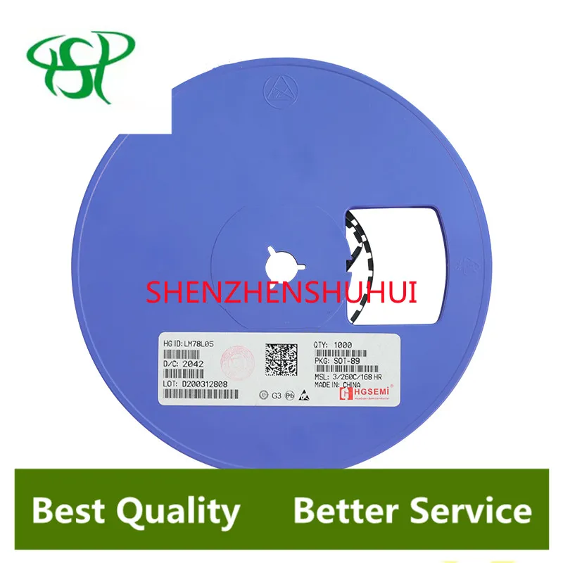 10pcs 78L05 SOT89 SOT-89 SOT SMD 5V régulateur à trois bornes patch transistor