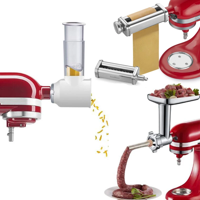 2024 new KitchenAid 4.5Q 5Q 6Q pasta oven set accessories and meat grinder, blender accessories for KitchenAid vertical mixers