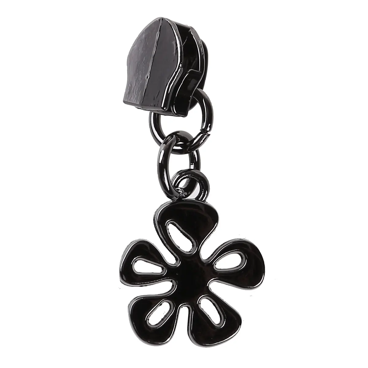 20Pcs Flower/Heart Shape Metal Nylon Coil Zipper Pulls Zipper Sliders DIY Repair Luggage Purses Bags Clothes Accessories