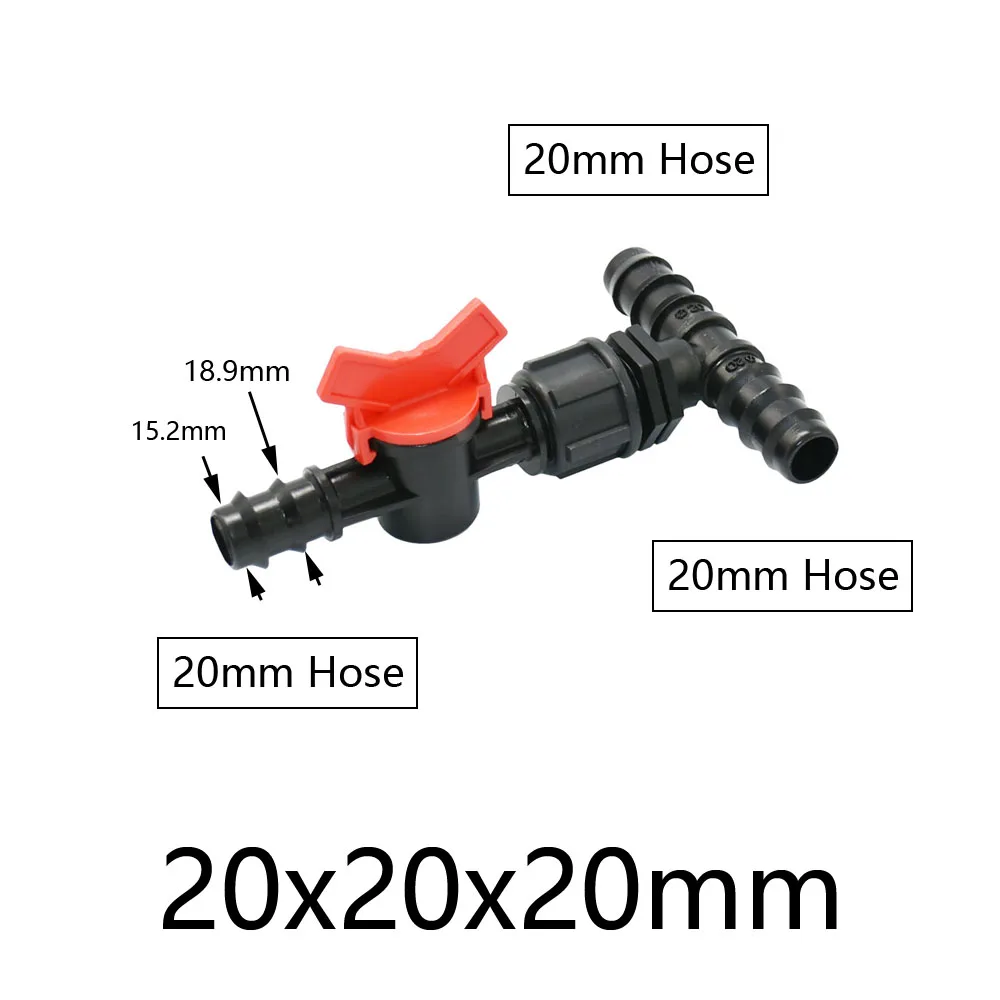 Tropf Bewässerung Pe Rohr T Splitter 16/20/25mm Barbed Armaturen Minderer Schlauch Übergangs Kupplung Für PE rohre