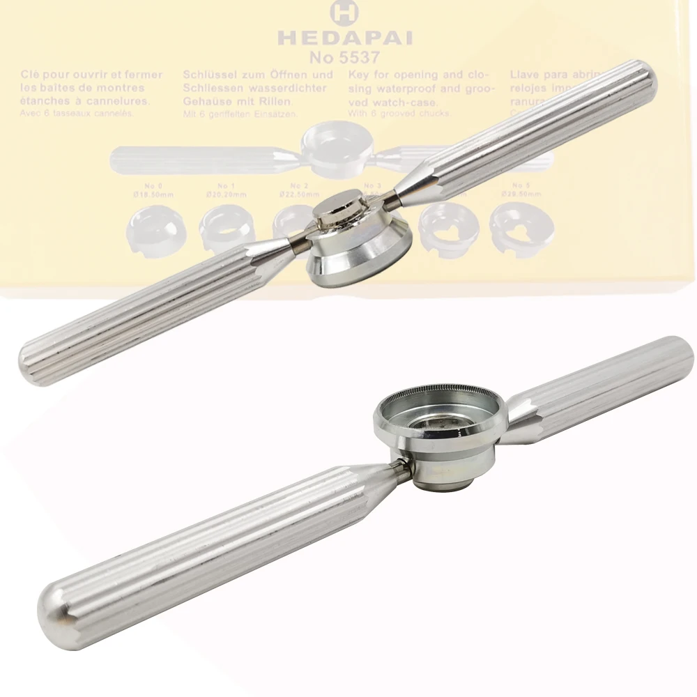 Stainless Steel Watch Back Opener Dies Kit Watch Case Cover Closer Tools for Rlx Tudor Watch Repair Watchmaker Tools 5537 5538