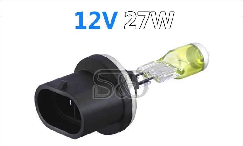 880 889 H27W Halogen Bulbs 27W PGJ13 Headlights Car fog lamps running Car Light Source parking DRL Yellow Amber