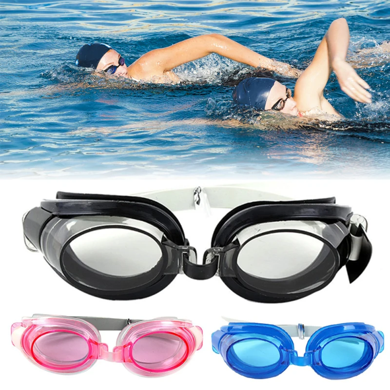 1PCS Professional Swimming Goggles Adjustable Anti-fog Swimming Glasses With Waterproof Earplugs NoseClip Adult Children Swim