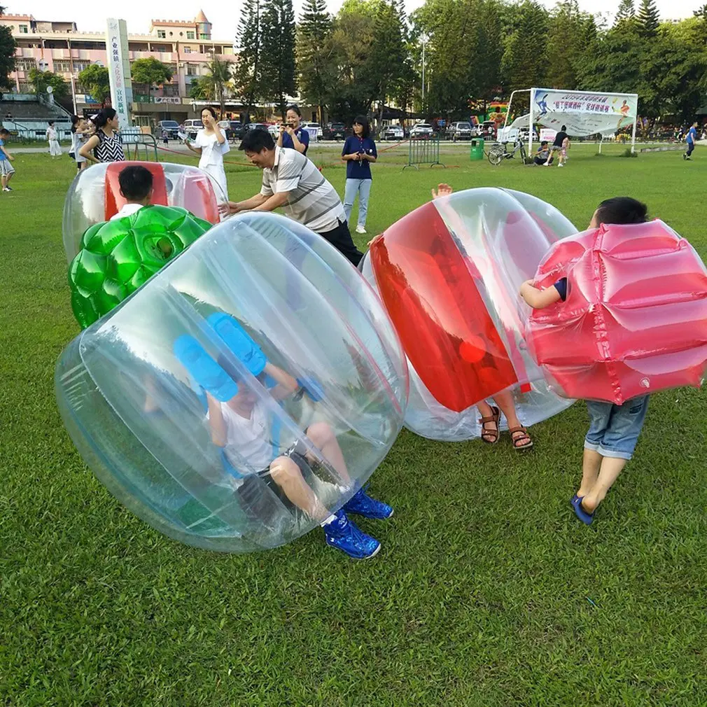 90cm Outdoor Activity Inflatable Bubble Buffer Balls Safety and Drop Resistance Collision Bumper Ball Funny Body Punching Ball