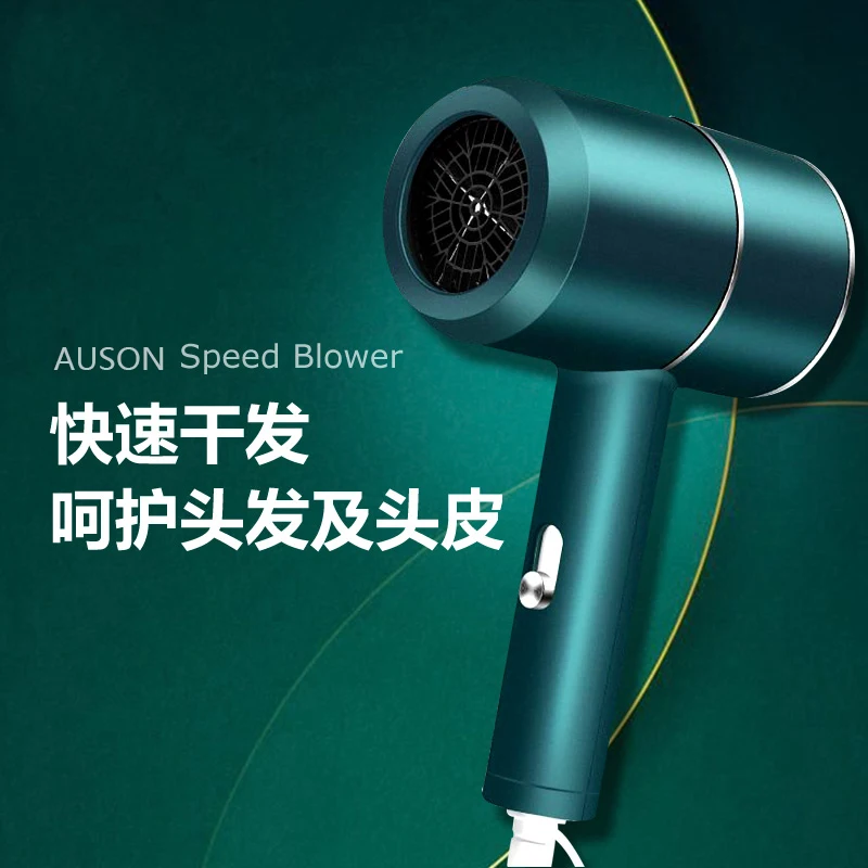 Professional Hair Dryer 1800W Powerful Inoic Dryer Lightweight Adjustable Wind Speed Fast Dry Dryer with Diffuser & Concentrator