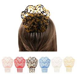 Vintage Hair Combs Colorful Acetate Hair Accessories Faux Tortoise shell Women Hair clips Flamenco dancers Headdresses jewelry