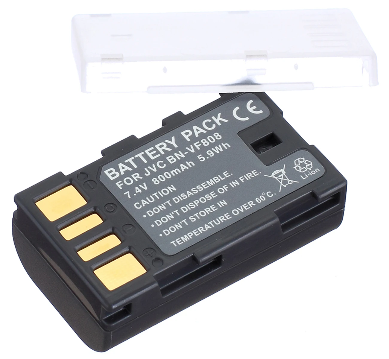 Battery Pack for JVC BN-VF808, BN-VF808U, BN-VF808US, BN-VF808USM, BN-VF815, BN-VF815U, BN-VF823, BN-VF823U