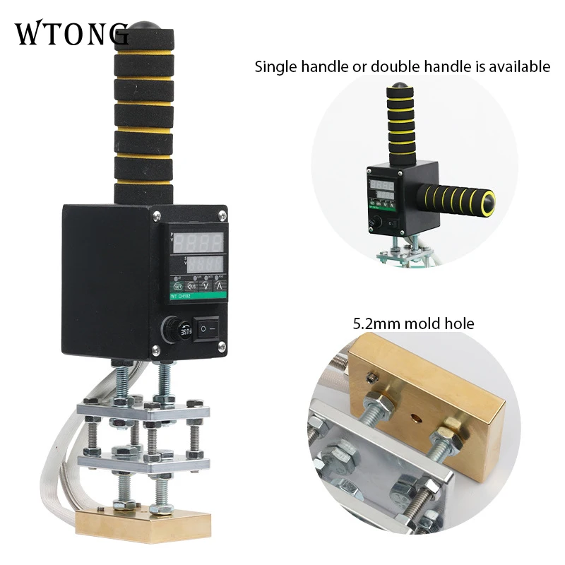 Handheld Logo Trademark Hot Stamping Machine Wood Cake Heat Impress Machine It Is Easy to Work