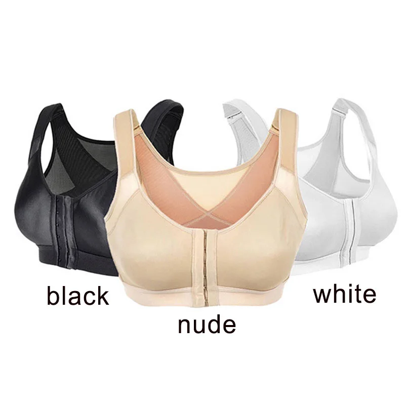 Bra dengan Pengangkat Postur Yang Dapat Disesuaikan Camis Brassiere Shapewear Ukuran Plus Olahraga Wanita Bahu Belakang Mendukung Atasan Shapewear