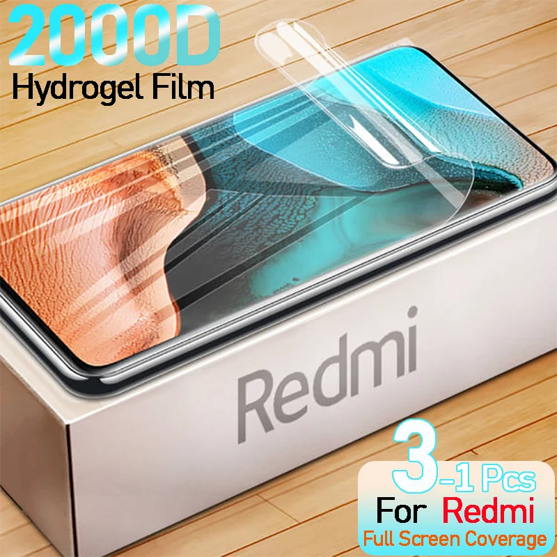 Hydrogel Film For Redmi Note 10 Pro Note 11 Pro Screen Protector Redmi Note 9 Pro 10S 10 8 9S 10X 8T 9A 9C 8A 7 7A 5G Mix 4 Film