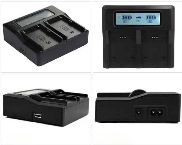 بطارية فائقة السرعة LCD سريع مزدوج شاحن أجهزة سوني ليثيوم أيون NP F970 F960 F550 F570 QM91D شاحن الكاميرا