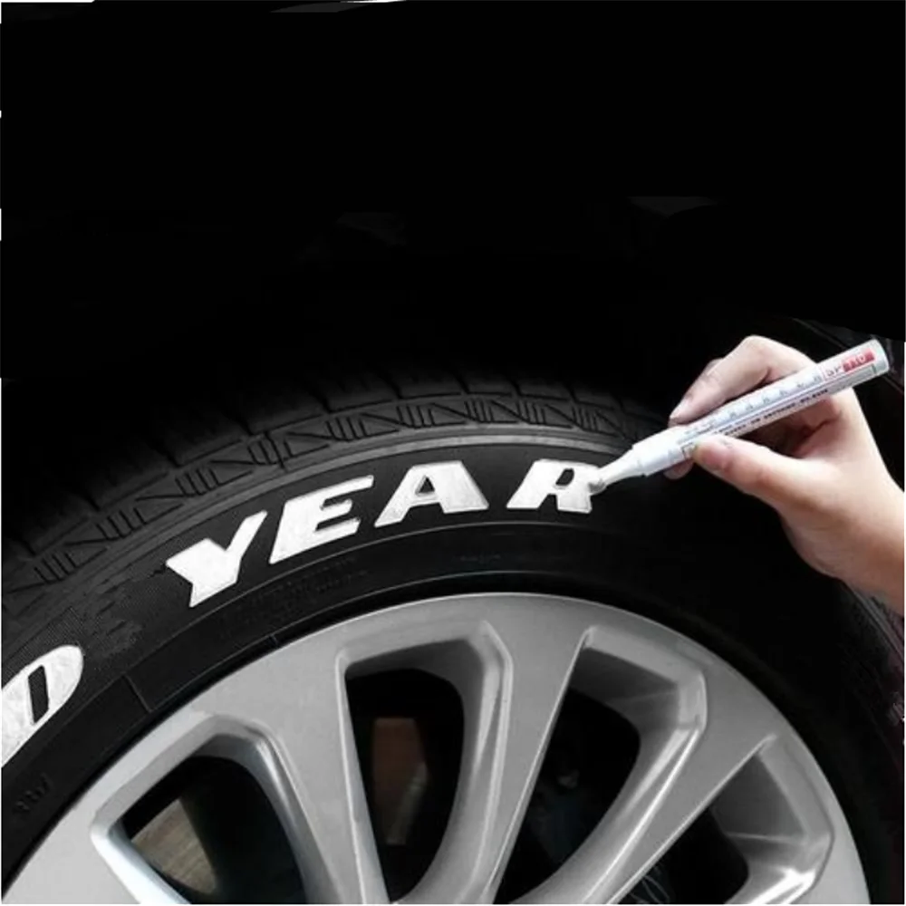 Waterproof Pen Car Tyre Tire Paint Marker Pen for volkswagen golf audi a4 b8 chevrolet cruze nissan qashqai Accessories