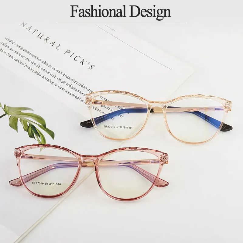 

New Arrival Plastic Glasses Frame For Women Full Rim Anti-Blue Ray Optical Eyewear Hot Selling