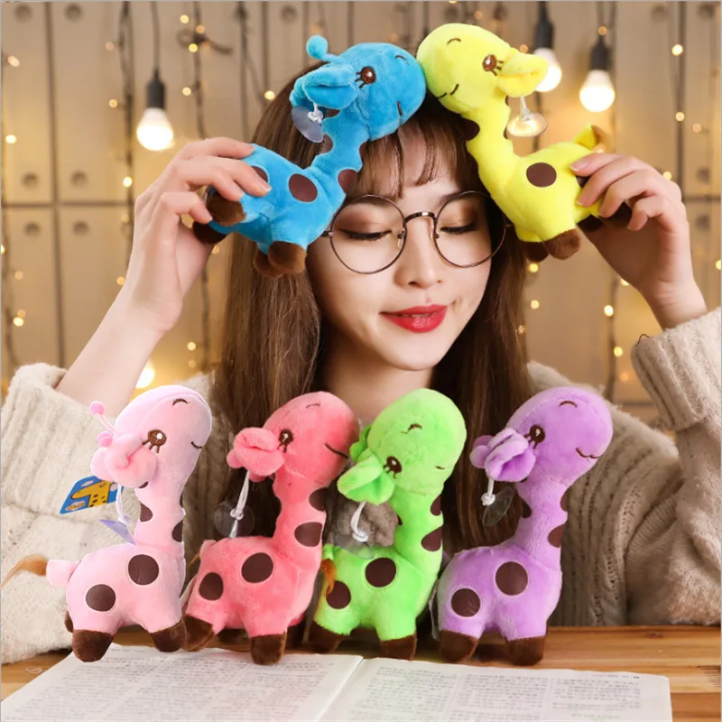 

18-25cm Unisex Cute Gift Plush Giraffe Plush Toy Animal Dear Baby Baby Child Child Happy Birthday Colorful Gifts5 Color WJ167