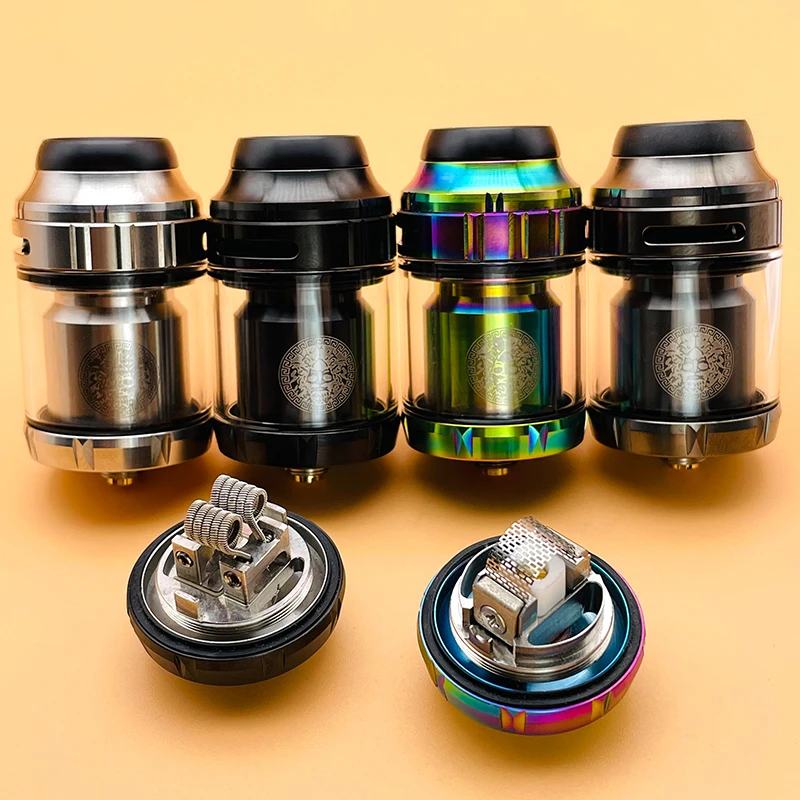 DSXvape Zeus X RTA Zeus X Mesh RTA Tank Atomizer 3.5ml/4.5ml 25mm Ni80 Dual Coil con Mesh Deck ricostruibile serbatoio vaporizzatore Vape