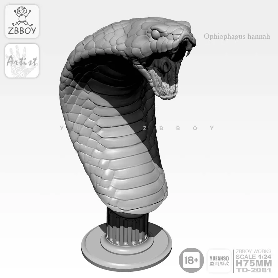 

70MM Resin Kits King Cobra resin Soldier self-assembled TD-2081
