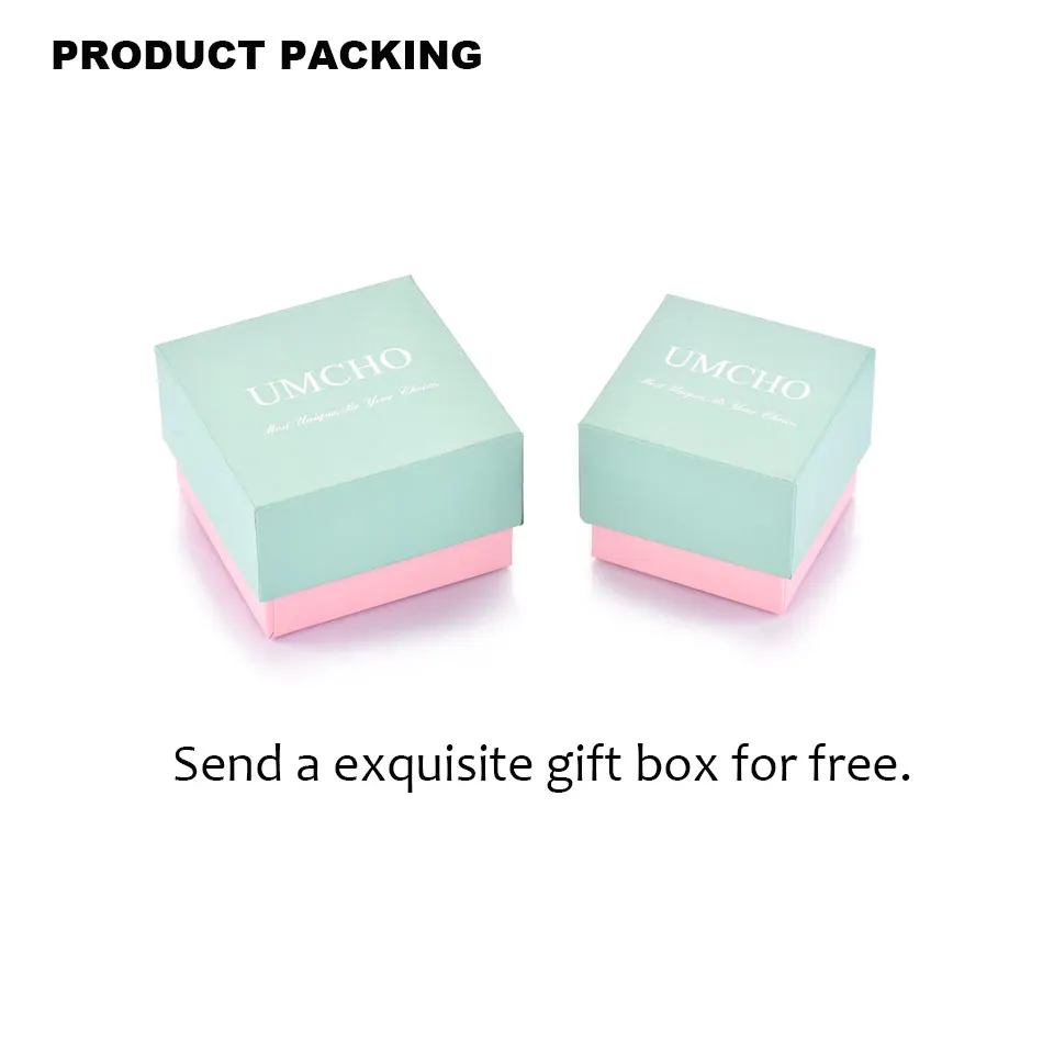 UMCHO 925 Sterling Silver Clip Earrings For Women  Emerald Gemstone Wedding Engagement Fine Jewelry Valentine Gift