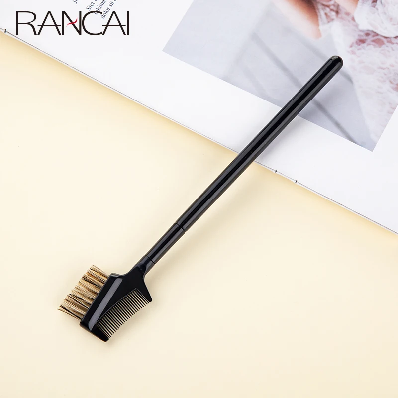 Eyelash Comb Double Headed Eyebrow Comb Eyebrow Brush Makeup Brush Head Comb the Entire Eyebrows Repair Eyebrow Brush