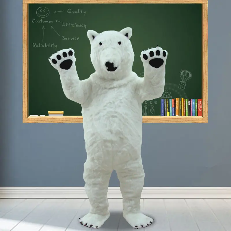 [Tml] cosplay urso polar mascote traje urso marinho personagem dos desenhos animados traje de publicidade traje de festa animal carnaval