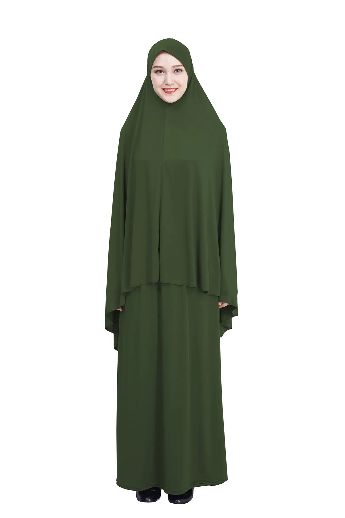 Imagem -06 - Abaya Muçulmana para Mulheres Eid Ramadan Saia Hijab Vestuário de Oração Kaftan Modesto Islâmico Árabe Vestidos de Burca Niqab Eid Ramadan Peças