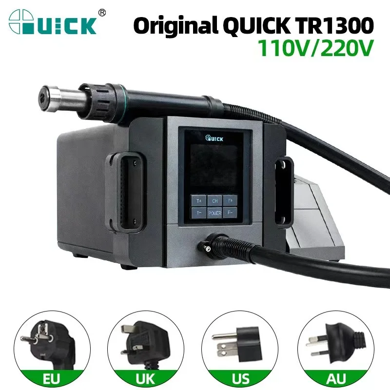 QUICK TR1300A Hot Air Gun 1300W Repair Soldering Station For Mobile Phone BGA Welding Rework Station