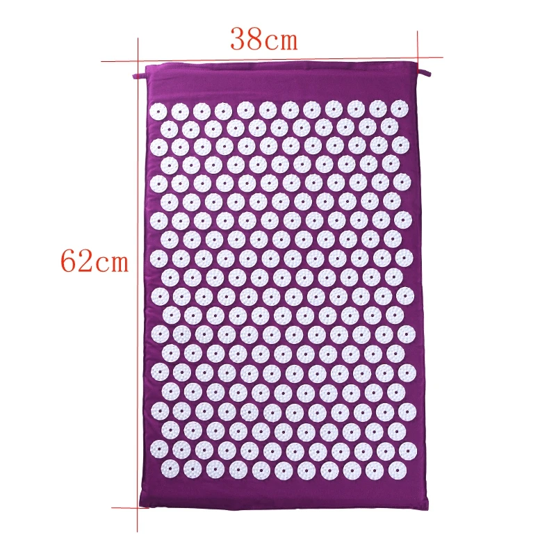 Acupressure Mat Sensi Massage Mat Pillow Set Kuznetsov\'s Applicator for Neck Foot Yoga Mat with Needle Back Massager Cushion Pad