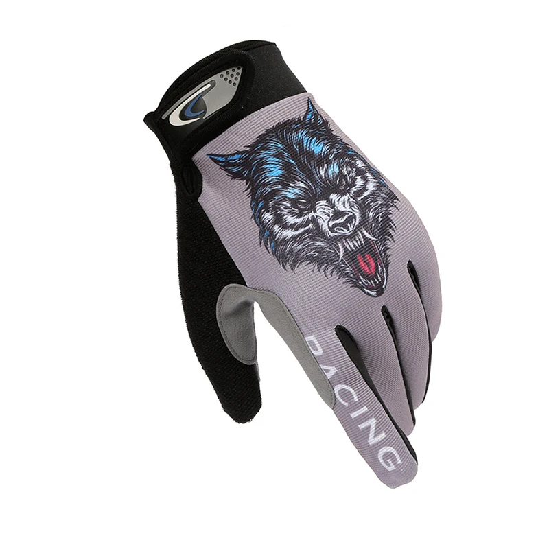 Herrenhandschuhe, Sommer, Frühling, Wolfsschädel, atmungsaktiv, rutschfest, Touchscreen, Radfahren, Sport, Motorrad, Übung, Damen, Rennhandschuhe – Detail 10
