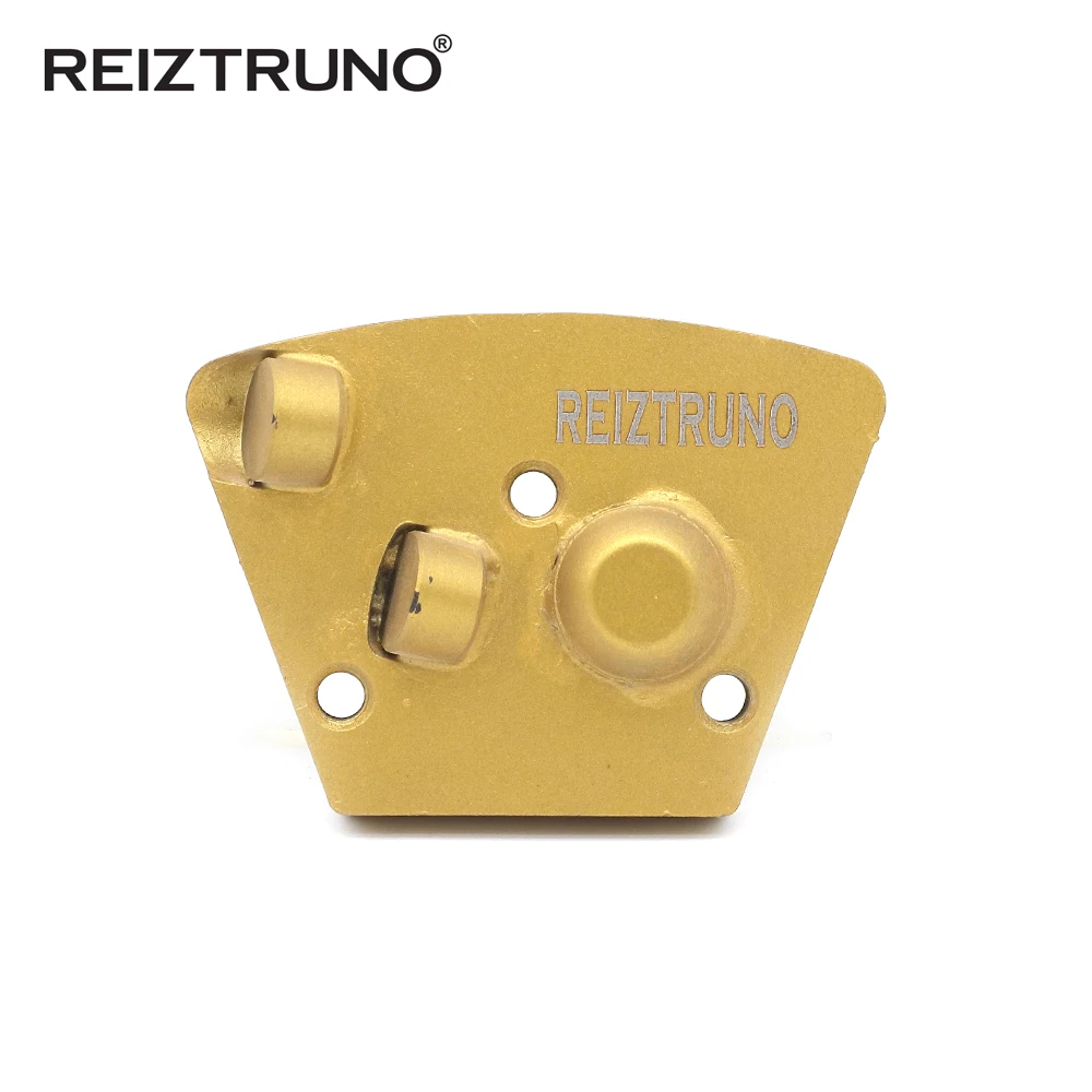 REIZTRUNO fan-shaped one metal segment and  pcd diamond floor polishing pads grinding discs for Concrete floor Epoxy Removal