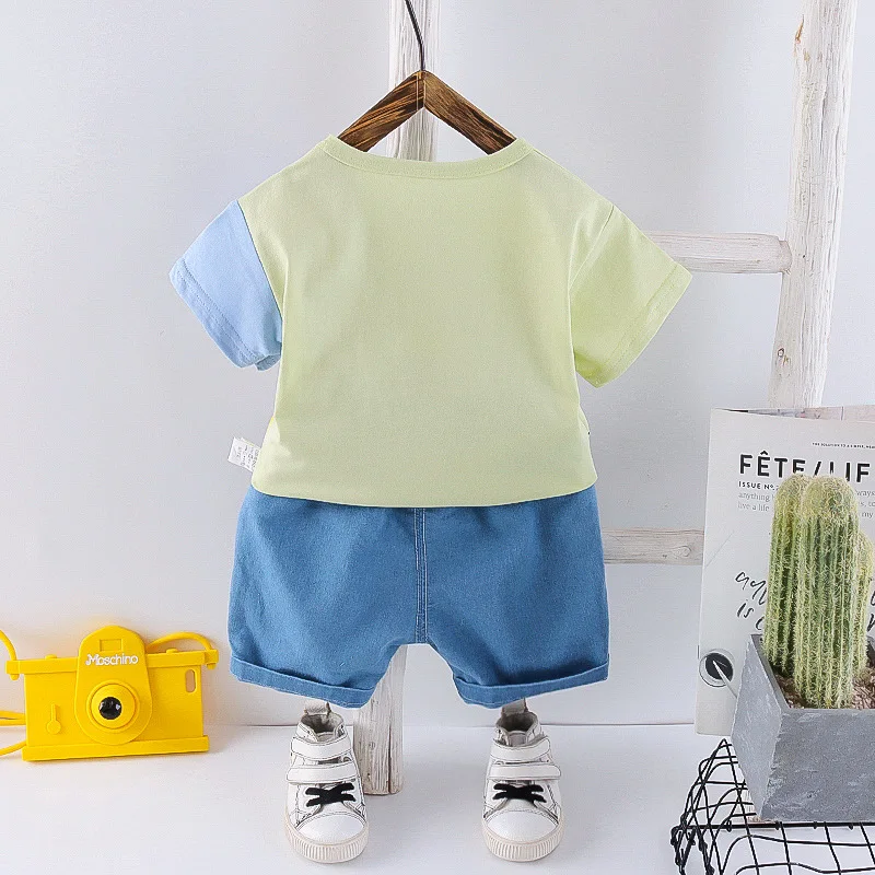 New Summer Baby Girl Clothes Suit Children Boys Cartoon T-Shirt Shorts 2Pcs/Sets Toddler Sports Costume Outfits Kids Tracksuits