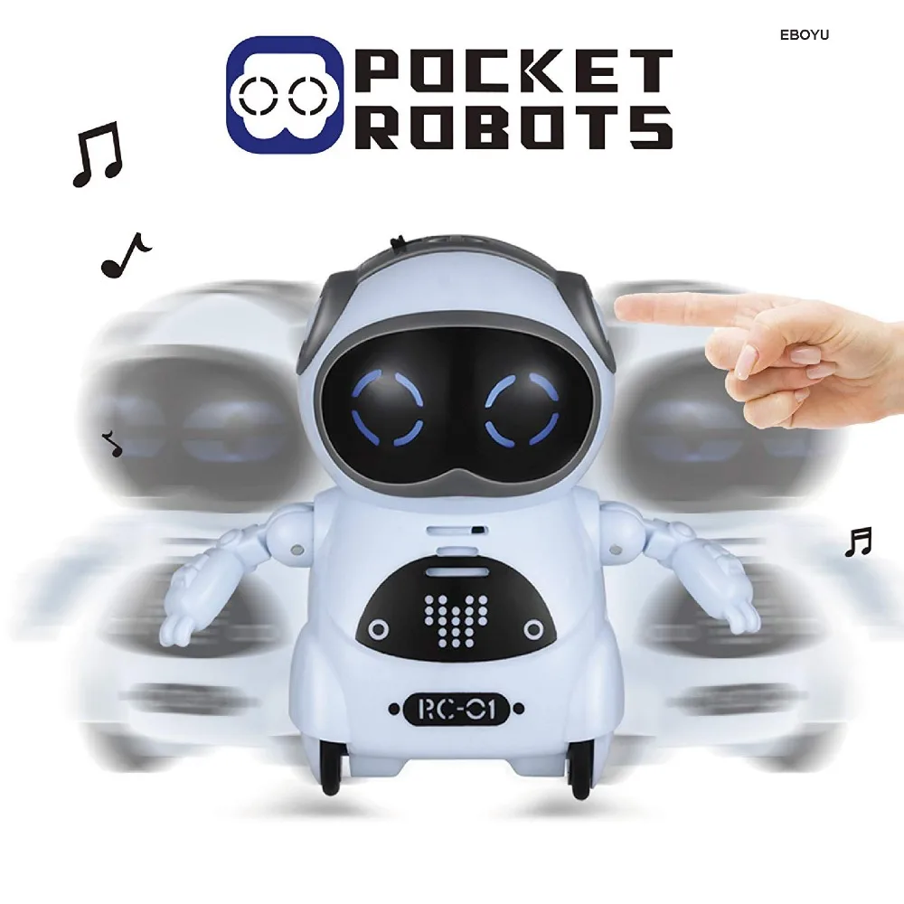 Mini Robot inteligente de juguete para niños, puede hablar, diálogo interactivo, reconocimiento de voz, grabación, canto y baile, cuentacuentos