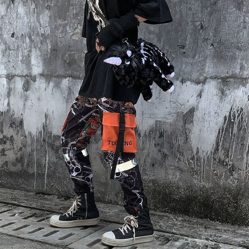 

Hip Hop Cargo Pants for Women Joggers Female Jogging Pants High Waist Lady Harem Pants Streetwear Trouser Girls Harajuku Pants