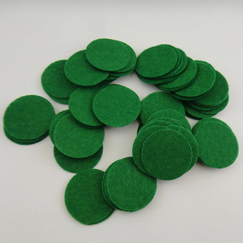 400PCS 4cm 4.5cm 5cm Colorful Round Felt Pads Patches for DIY Flower Hair Accessories Non-woven Circles Spacers Applique