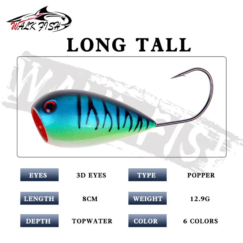 Walk Fish – Señuelo walk bait flotante de superficie - imagen 3