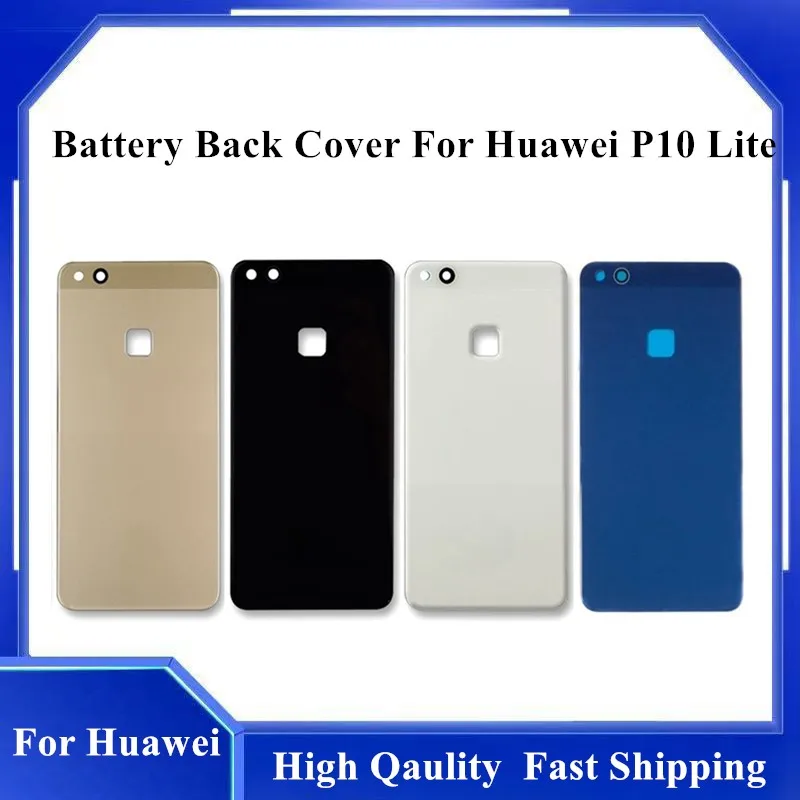 

For Huawei P10 lite Battery Cover with Camera lens Glass Battery Cover For Huawei P10 Lite Rear Door Housing Cover Glass Case