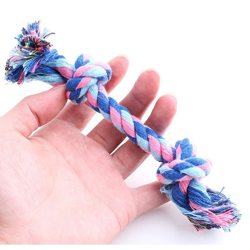 Double Festival Rope Style Dog Chew Toys Pet Cotton Rope Toys Puppy Play Dog Teeth Cleaning Toys S M L Sizes