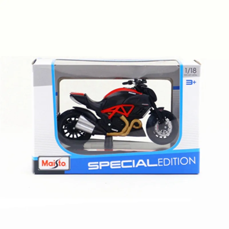 High-quality 1:18 alloy devil motorcycle model,classic street car collection ornaments,wholesale and retail