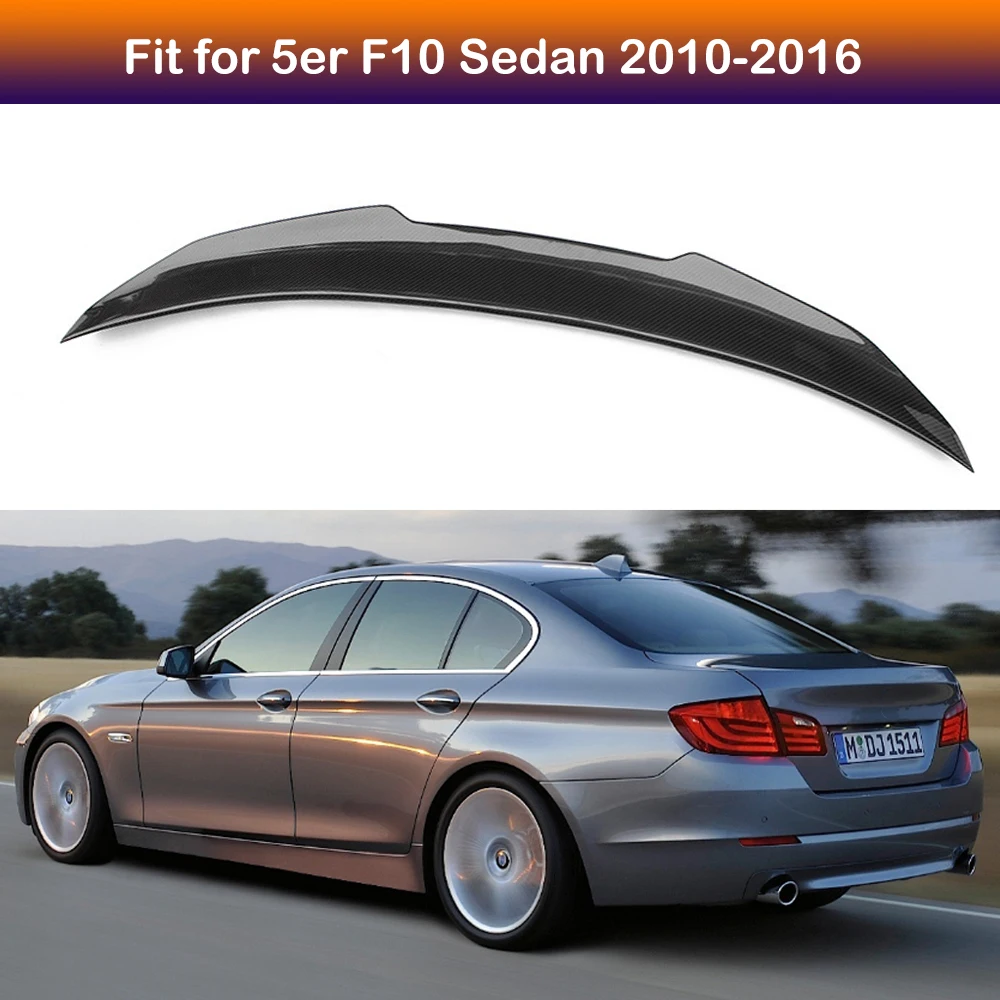 Car Rear Trunk Spoiler For BMW F10 5 Series Sedan 518d 525d 520i 530i 2010-2016 Car Boot Spoilers