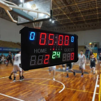 Bip sesi ile taşınabilir LED dijital çetele, basketbol etkinlikleri için özel