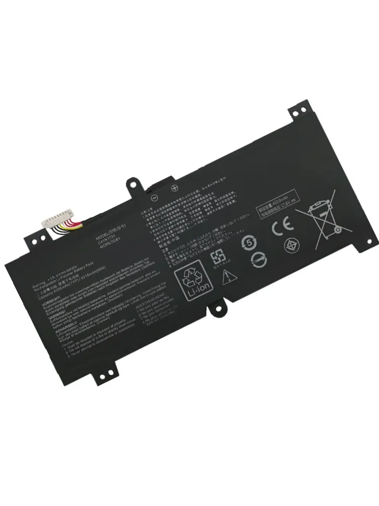Imagem -02 - Bateria do Portátil para Asus Rog Strix Gl704 Gl504gm Gl504gw Gl504gs G515gv Gl704gm 15.4v 66wh C41n1731 C41n17312