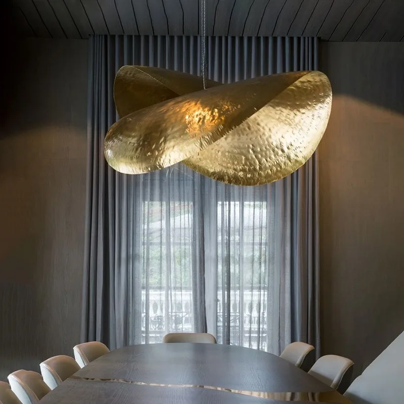 

Energy Saver-18.2 Inchs Copper Pendant Light Luxury Hanging Lamp for Dining Room Shop Bar Decoration Lighting MJ1116