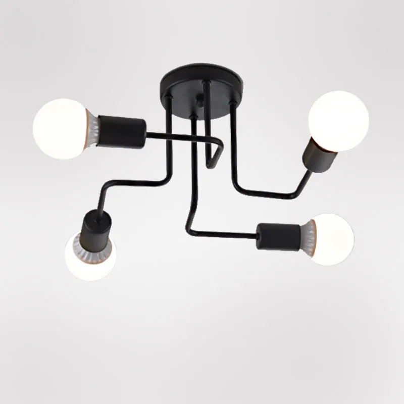 

Creative Indoor Chandelier Light Fixture Luminaire Nostalgia Rod Vintage Loft Lamp Industrial Pipe Spider Lighting Kitchen Room