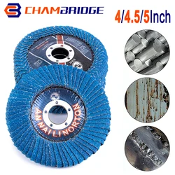 100/115/125mm Flap diskler aşındırıcı zımpara taşlama diski 60 Grit seramik oksit zımpara diskleri açılı taşlama parlatma