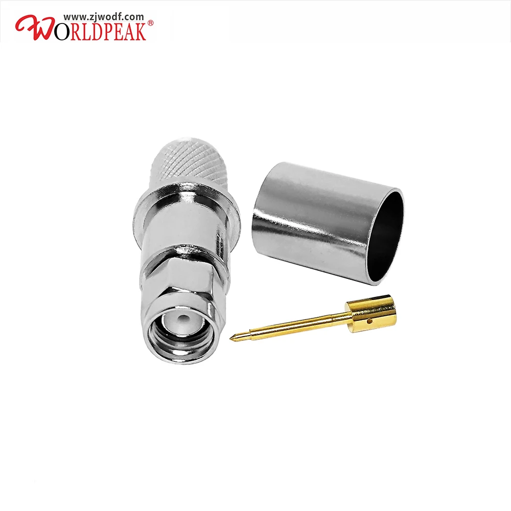 

Free Shipping SMA male straight rf connector for LMR8 coaxial cable